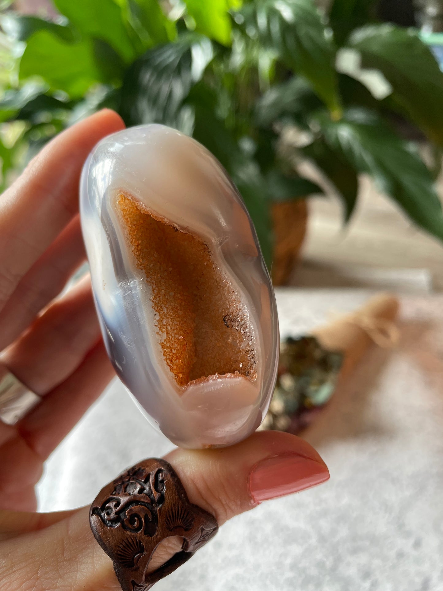 Orca Agate Heart