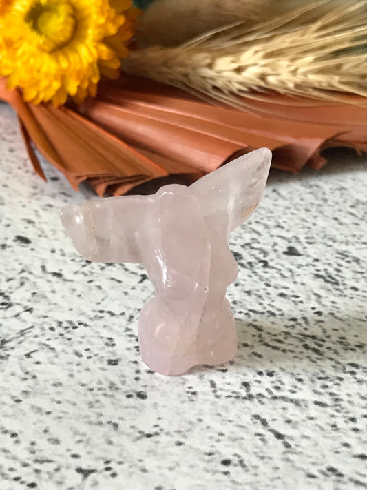 Intuitively Chosen Winged Goddess ~ Rose Quartz