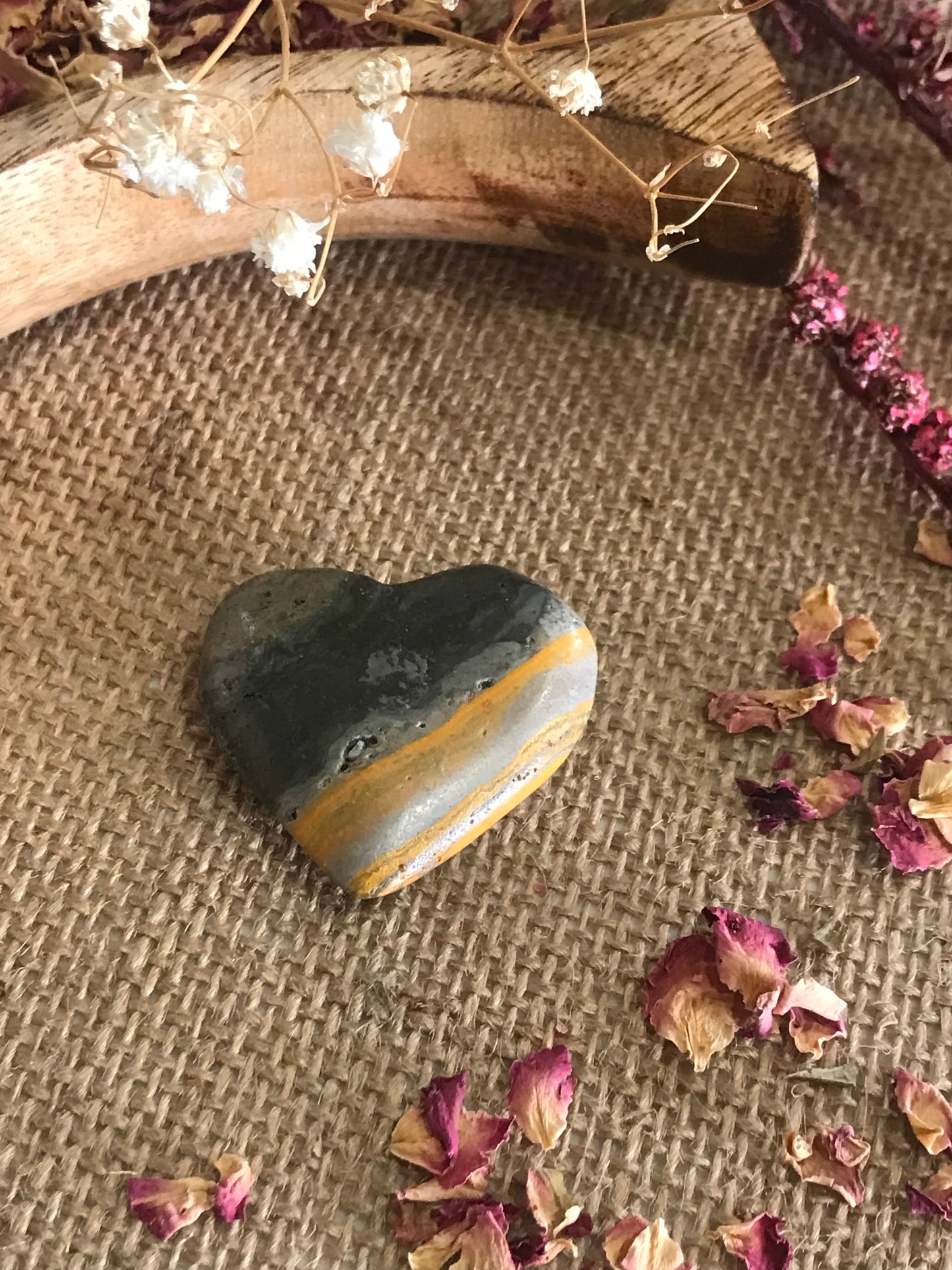 Bumble Bee Jasper Heart