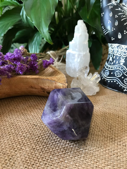 Chevron Dream Amethyst Polished Freeform