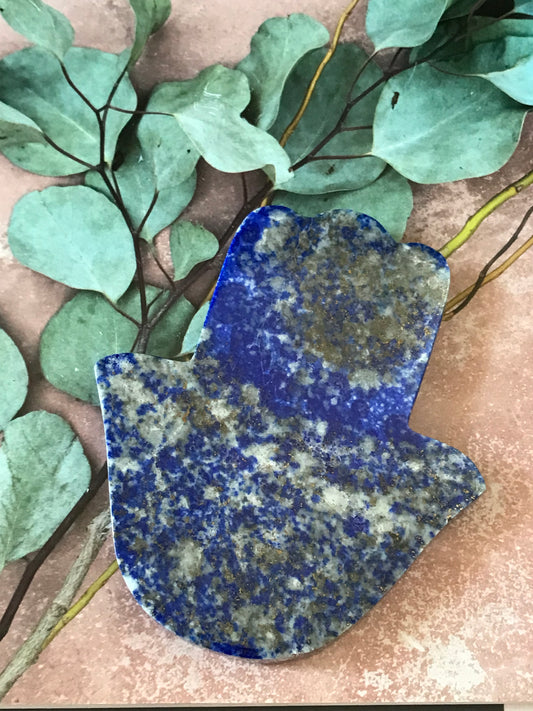 Lapis Lazuli Hamsa Hand