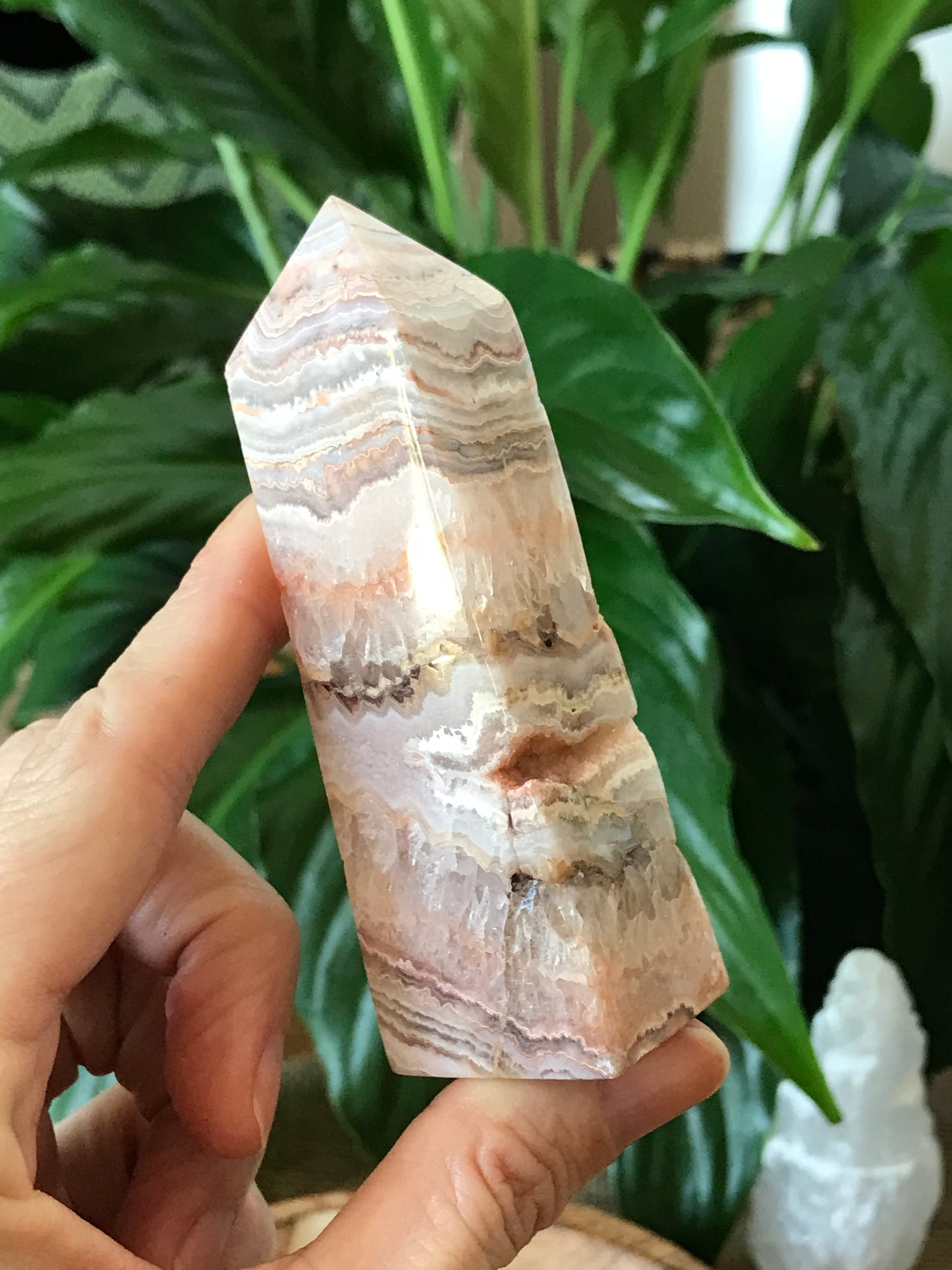 Crazy Lace Agate Obelisk