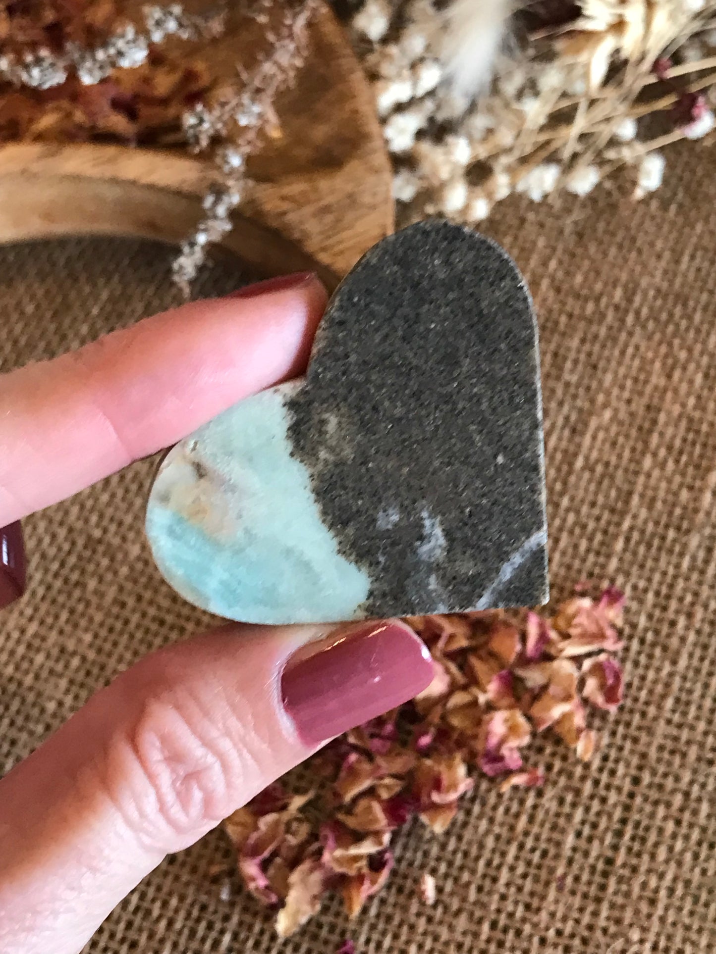 Hemimorphite Heart