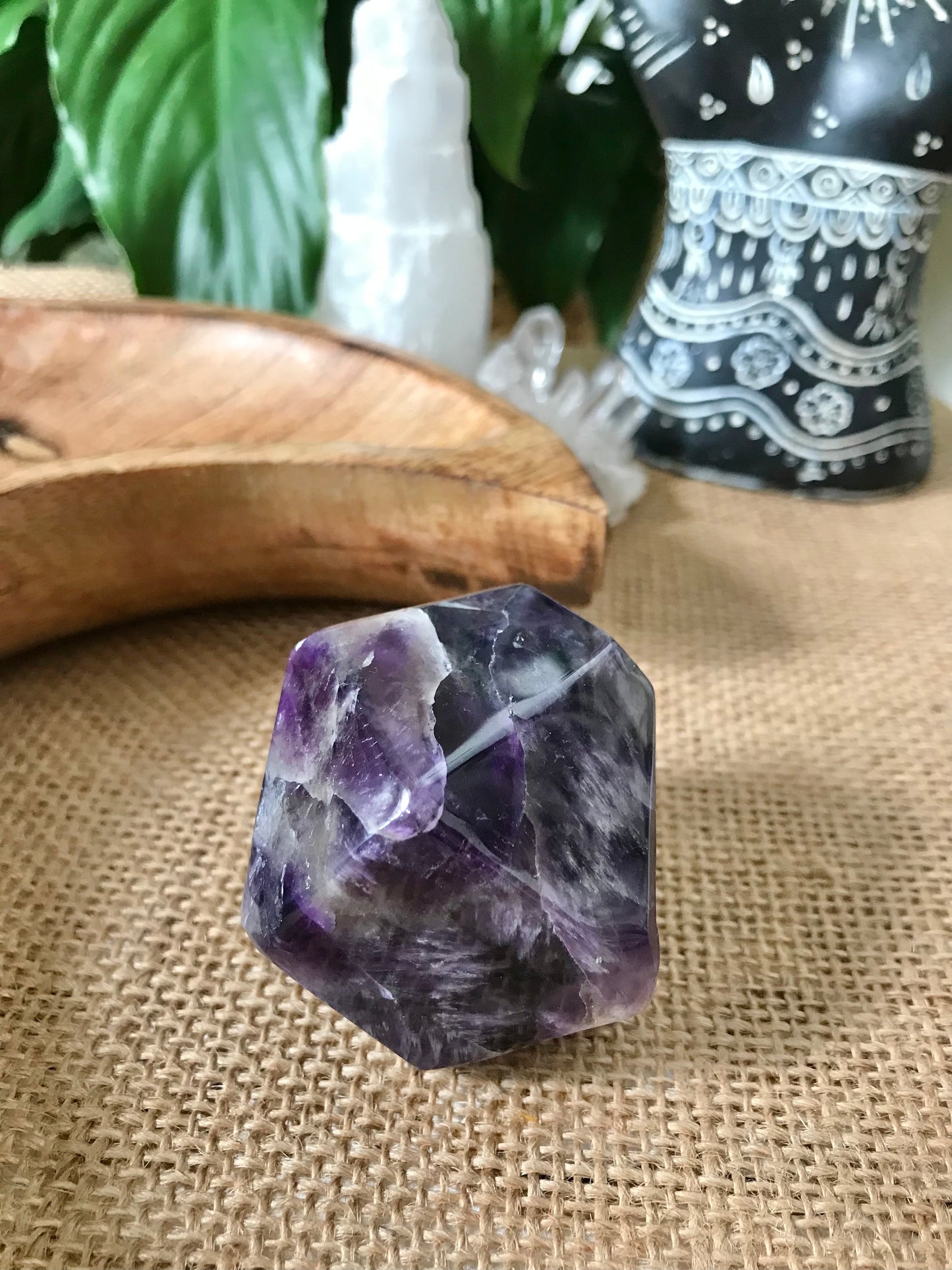 Chevron Dream Amethyst Polished Freeform