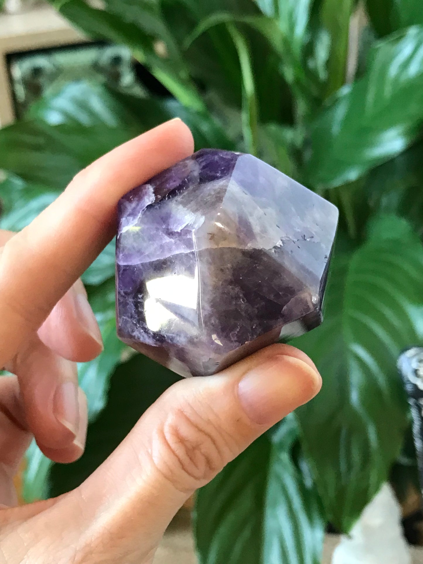 Chevron Dream Amethyst Polished Freeform