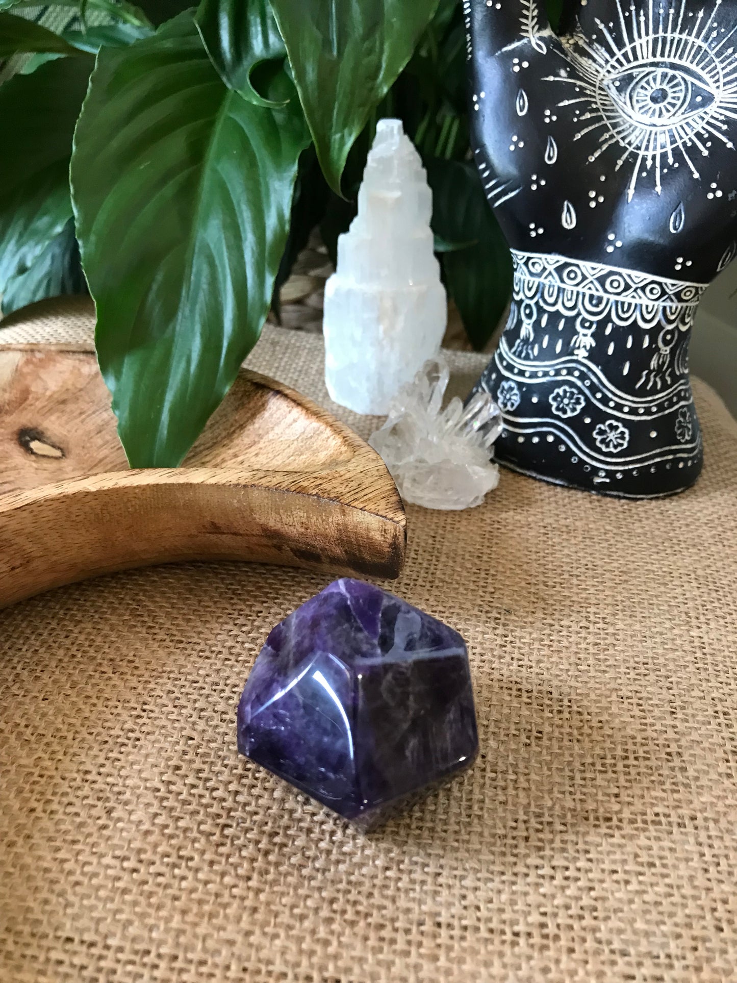 Chevron Dream Amethyst Polished Freeform