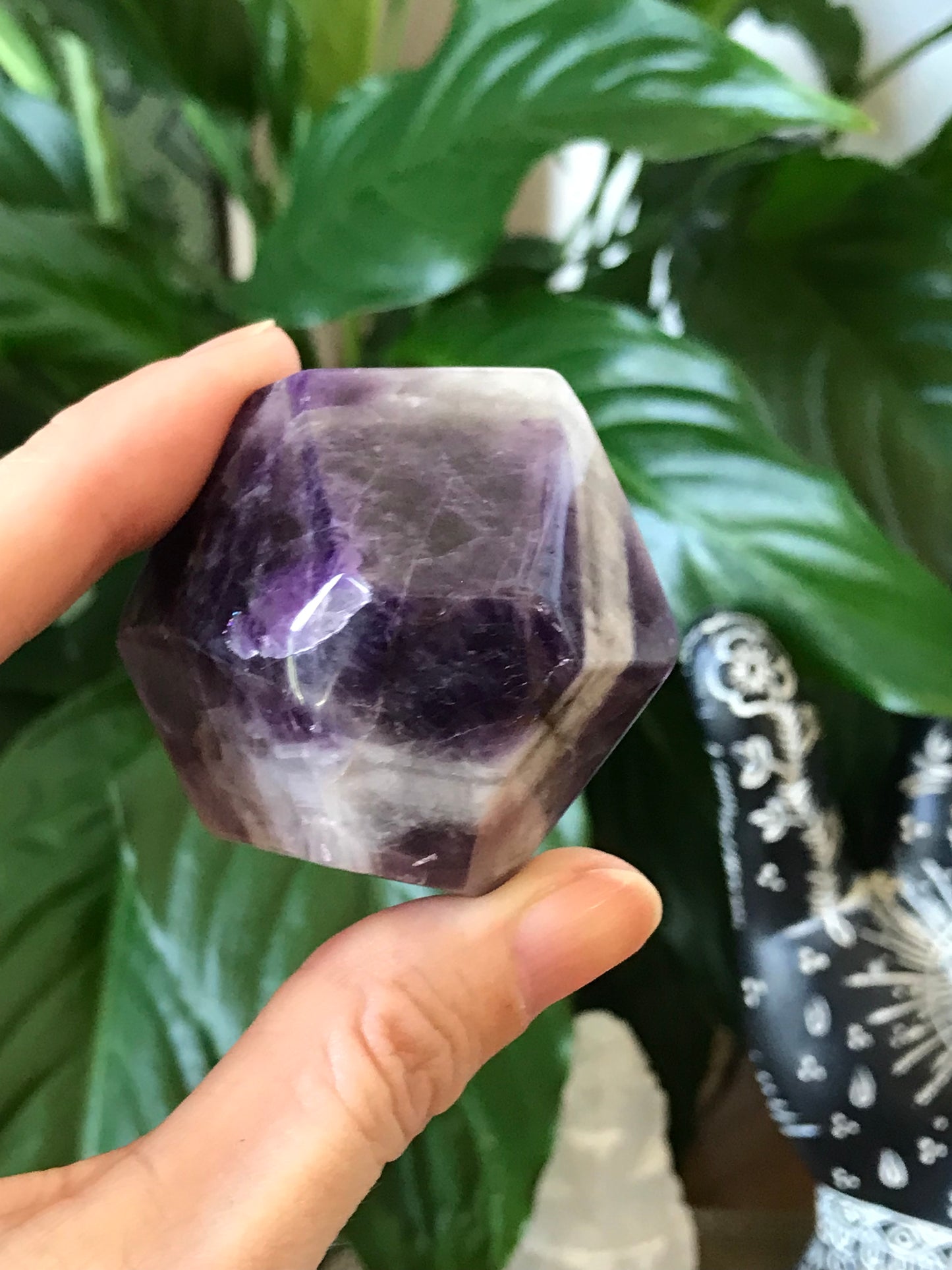 Chevron Dream Amethyst Polished Freeform