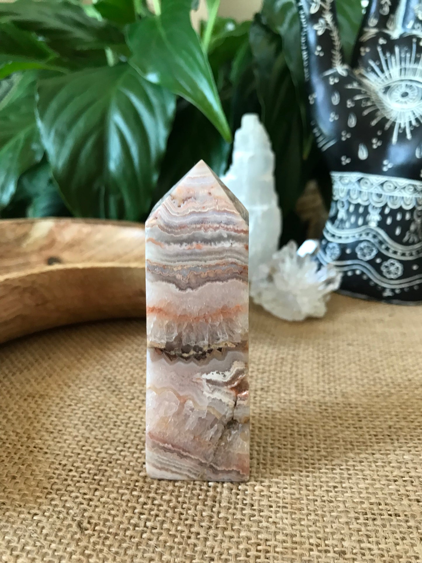 Crazy Lace Agate Obelisk