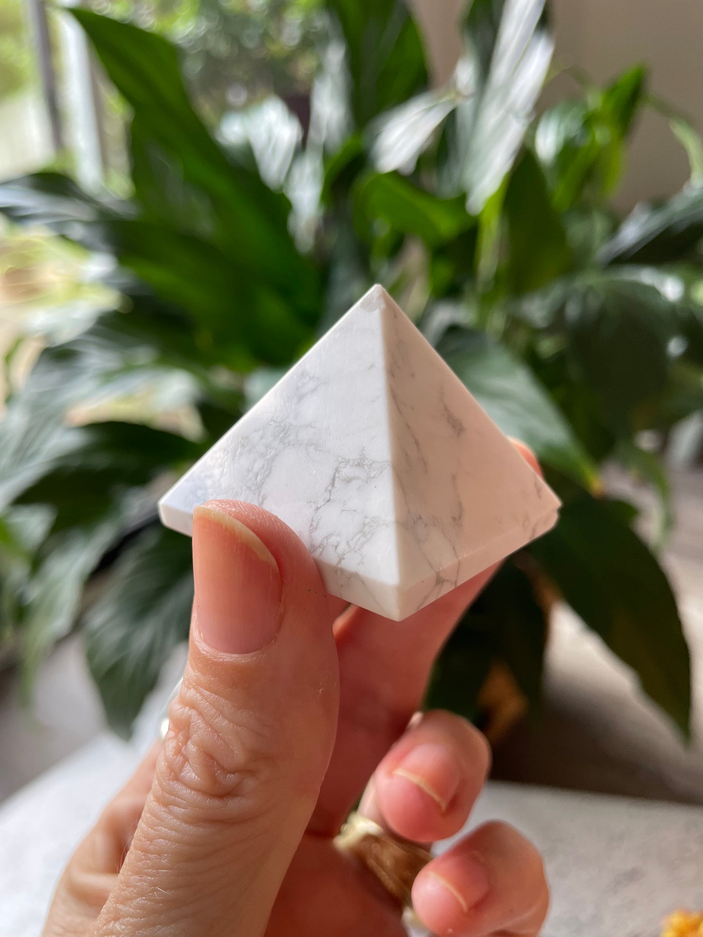 White Howlite Pyramid