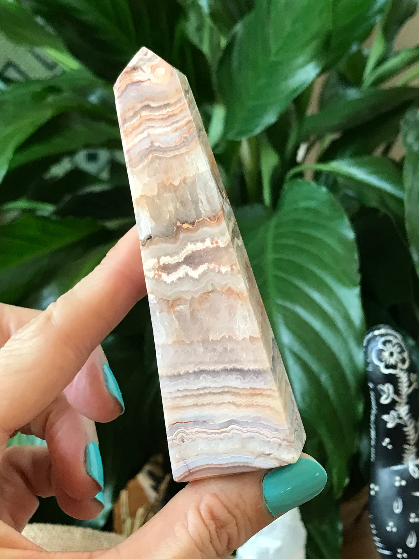 Crazy Lace Agate Obelisk