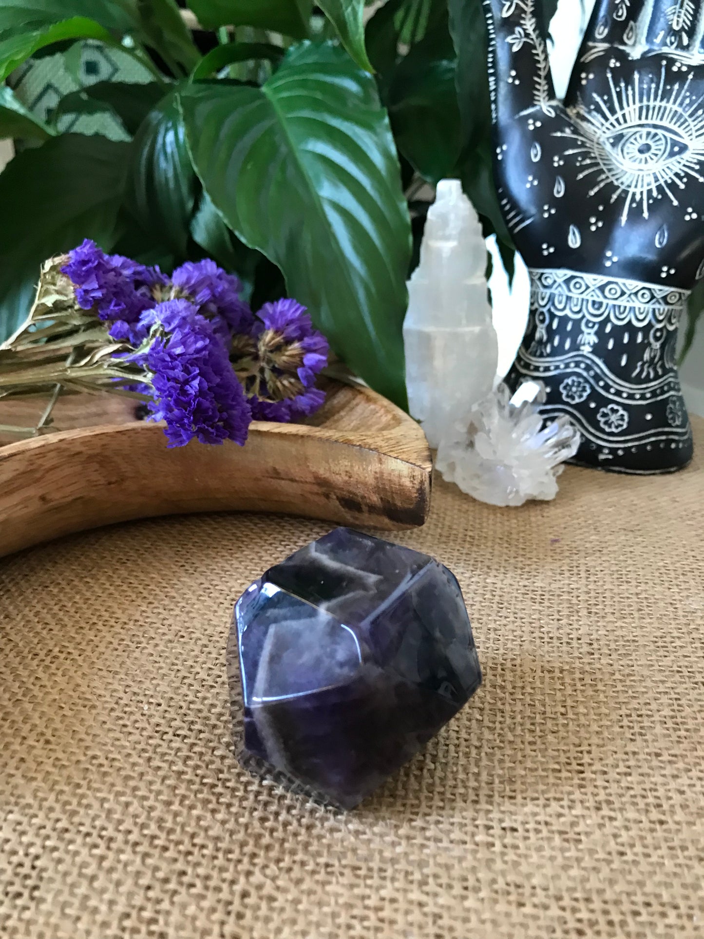 Chevron Dream Amethyst Polished Freeform