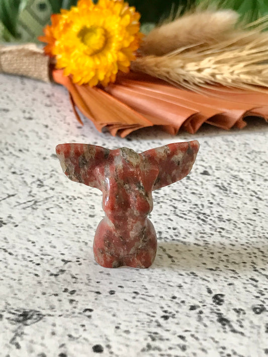 Intuitively Chosen Winged Goddess ~ Red Brecciated Jasper