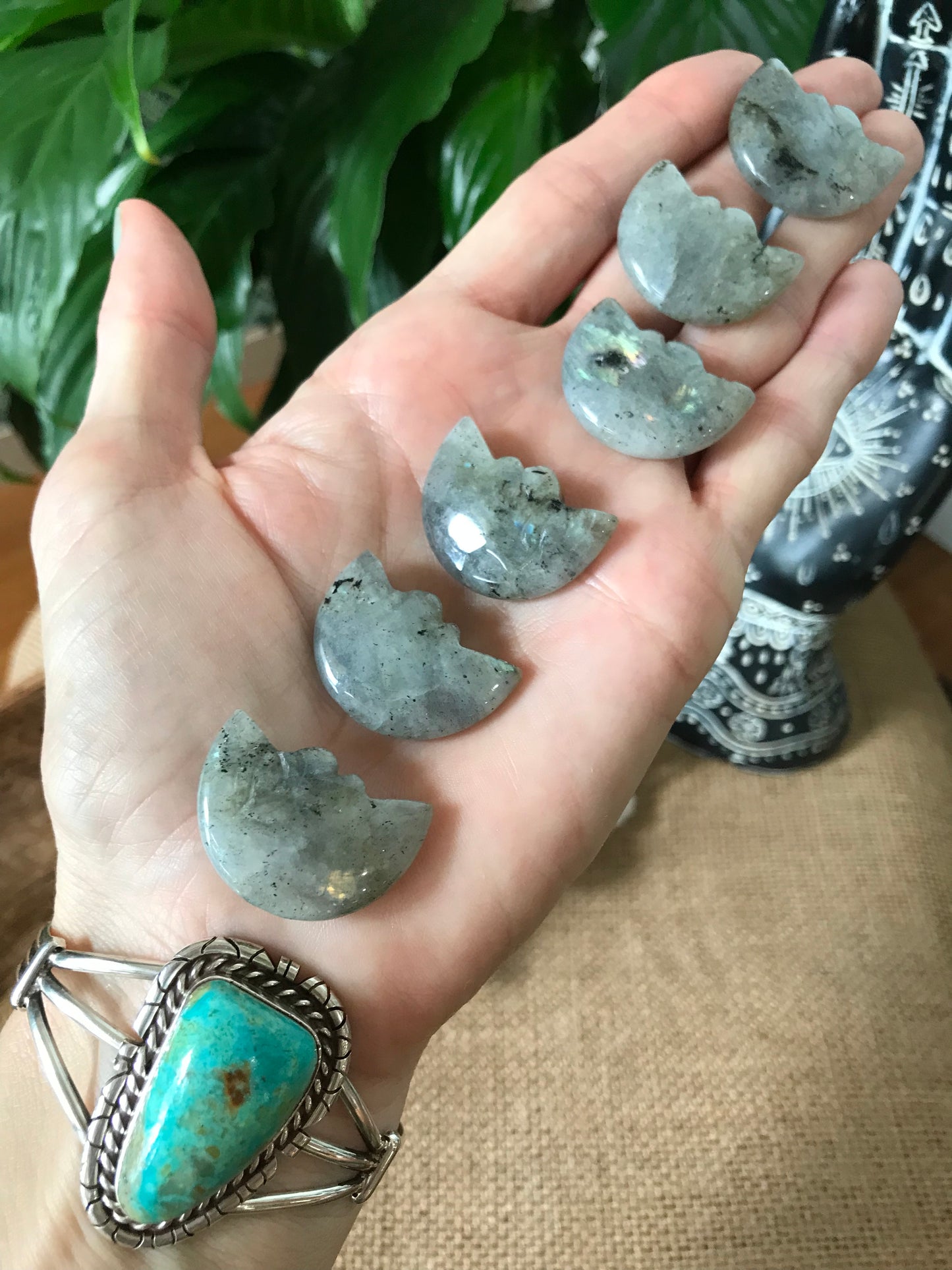 INTUITIVELY CHOSEN ~ Labradorite Crescent Moon