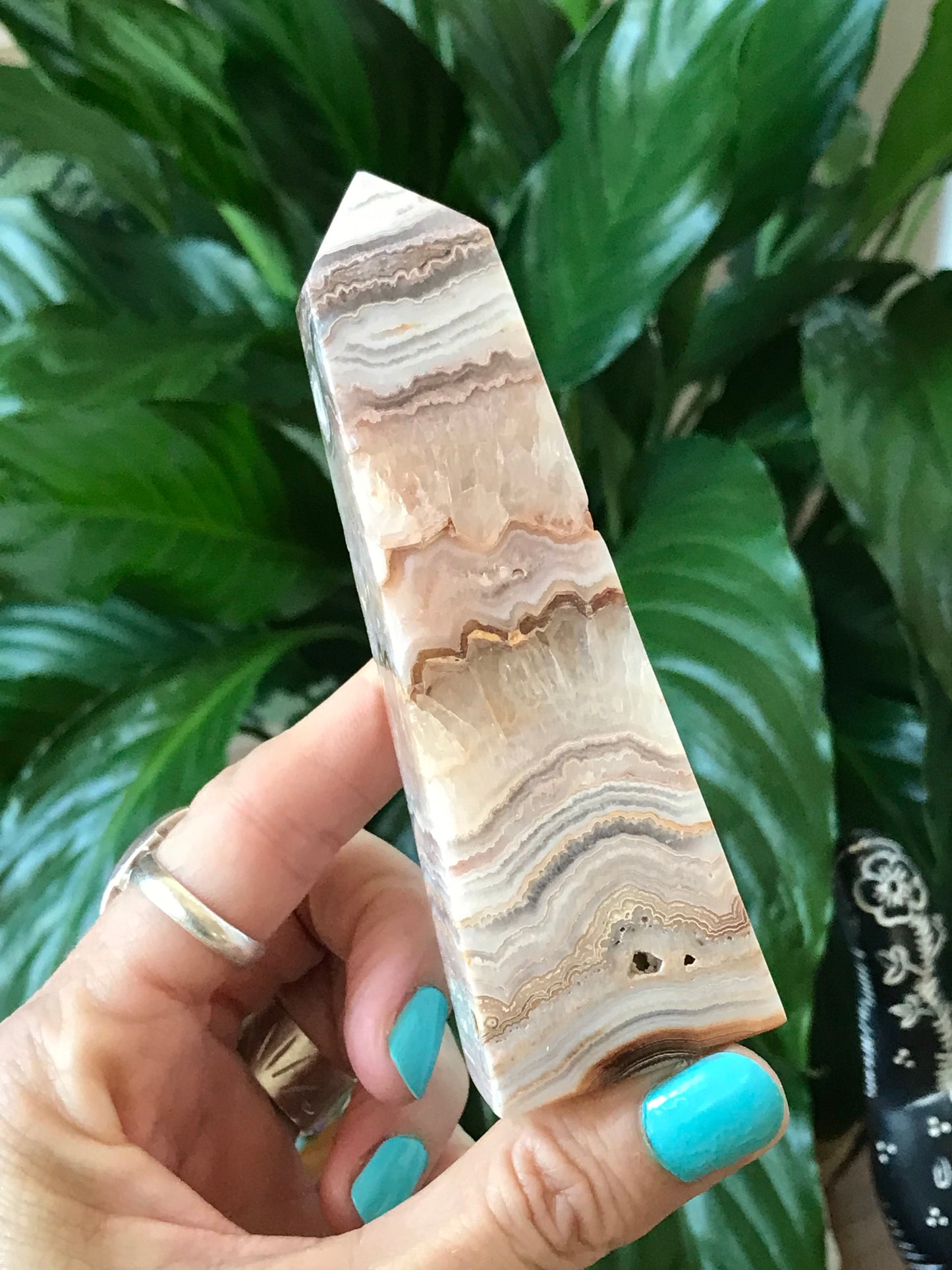 Crazy Lace Agate Obelisk