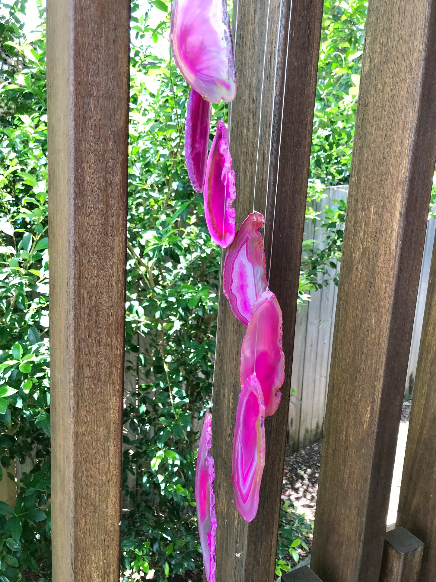 Agate Windchimes ~ Pink