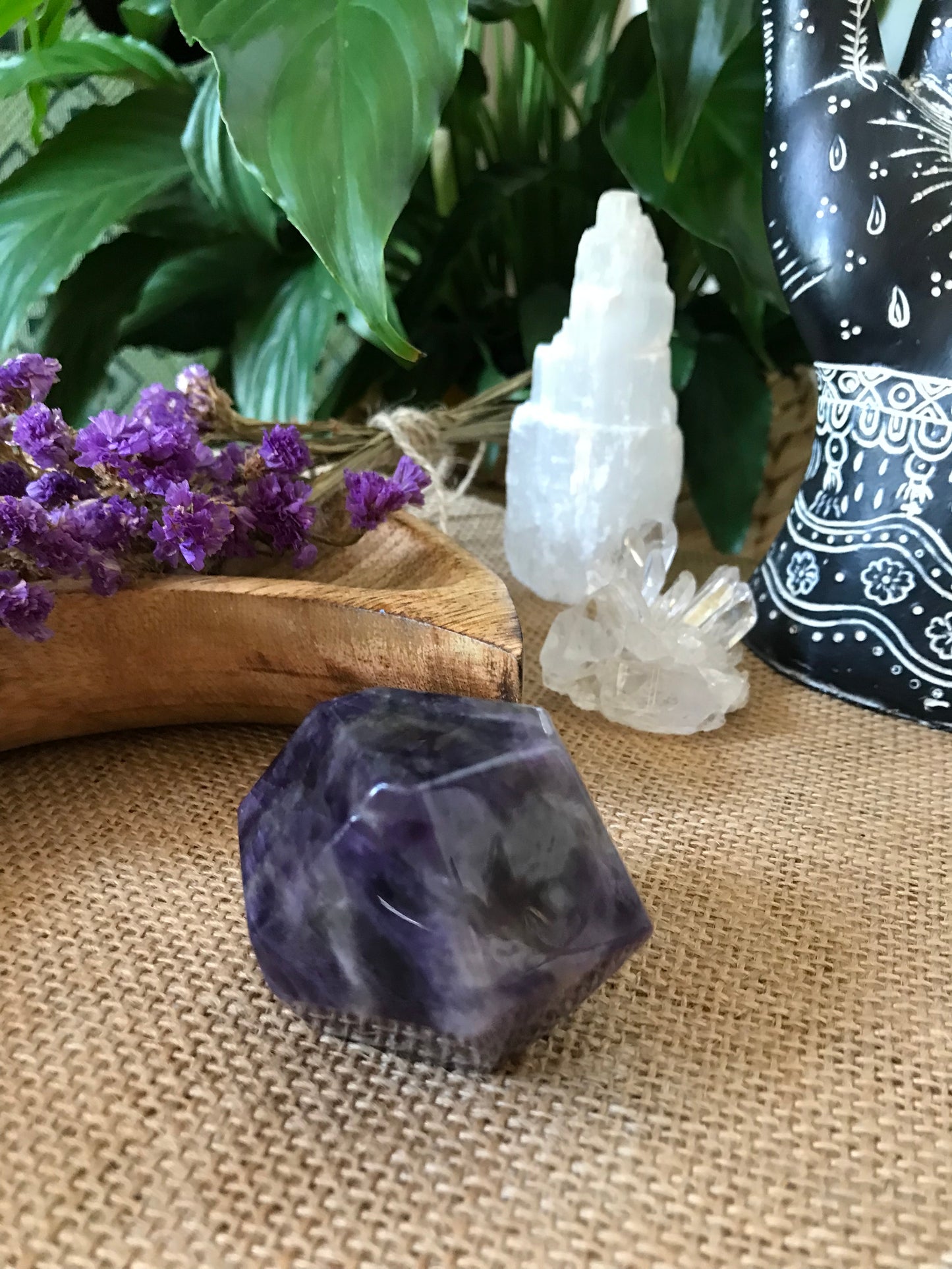 Chevron Dream Amethyst Polished Freeform