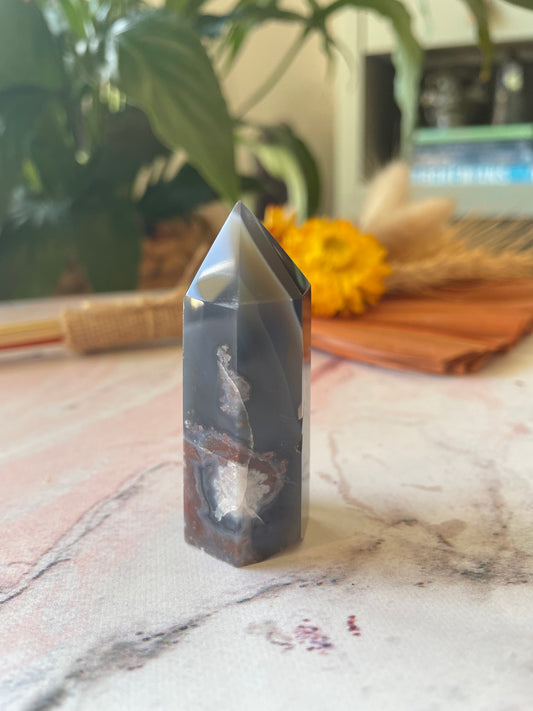 Black Flower Agate Generator