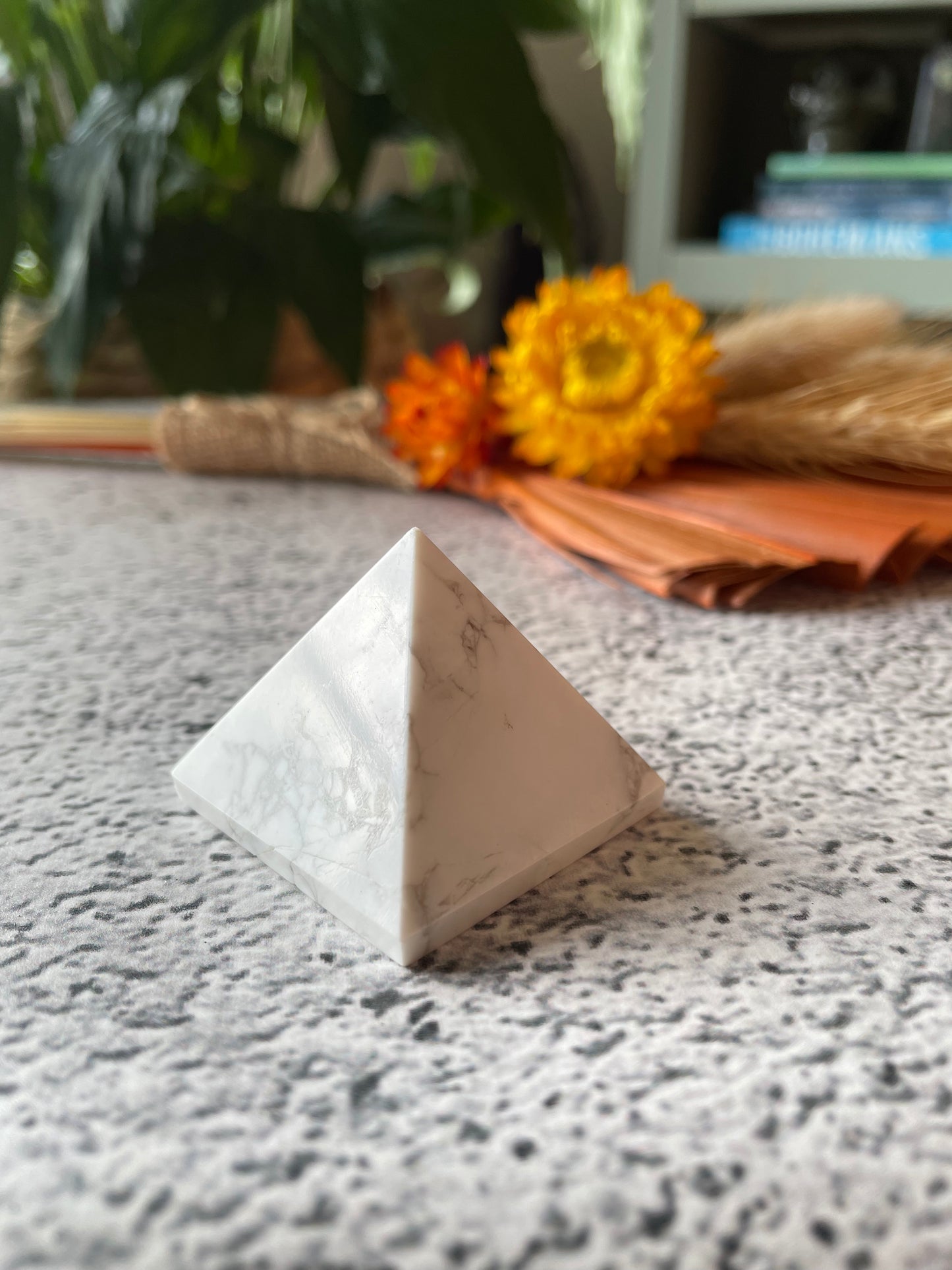 White Howlite Pyramid