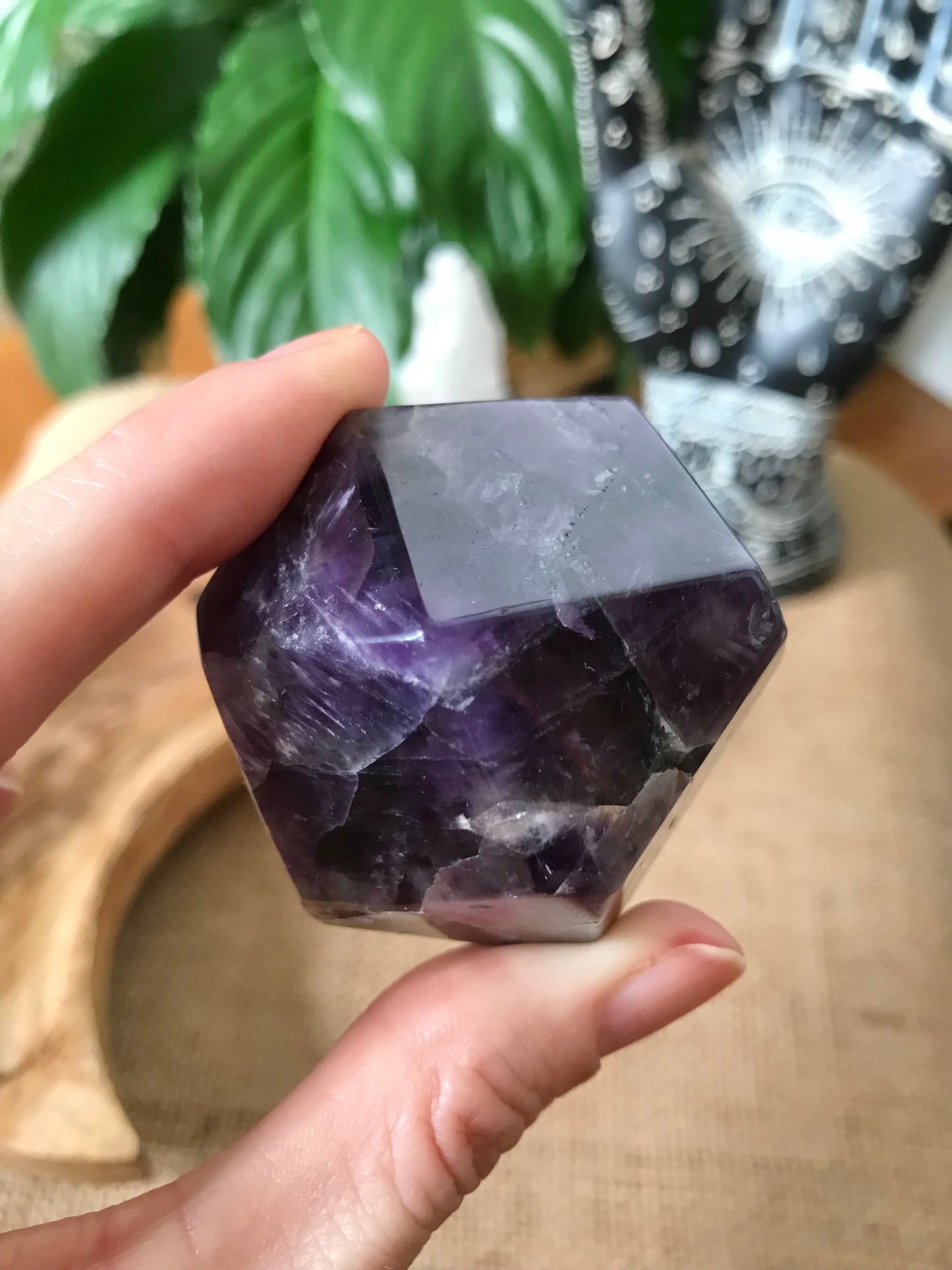 Chevron Dream Amethyst Polished Freeform