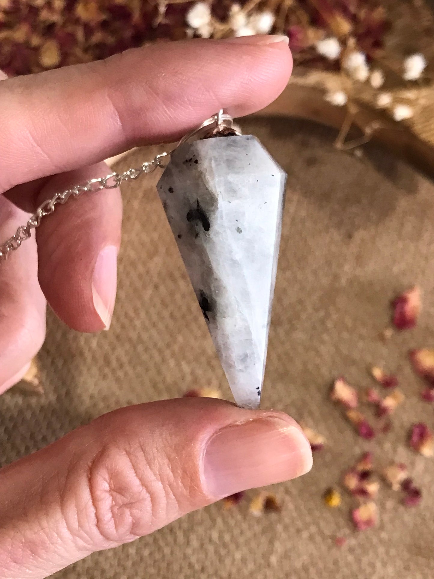 Pendulum ~ Rainbow Moonstone