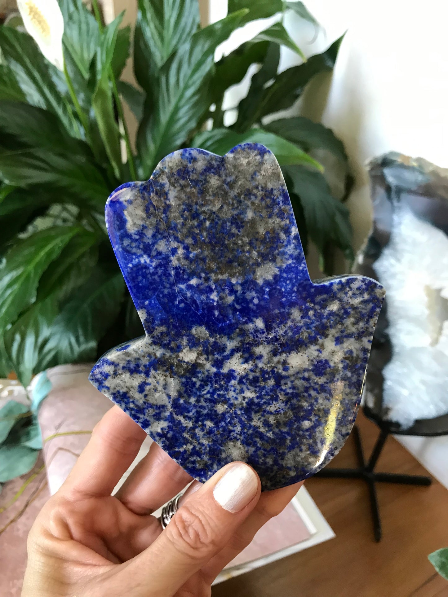 Lapis Lazuli Hamsa Hand