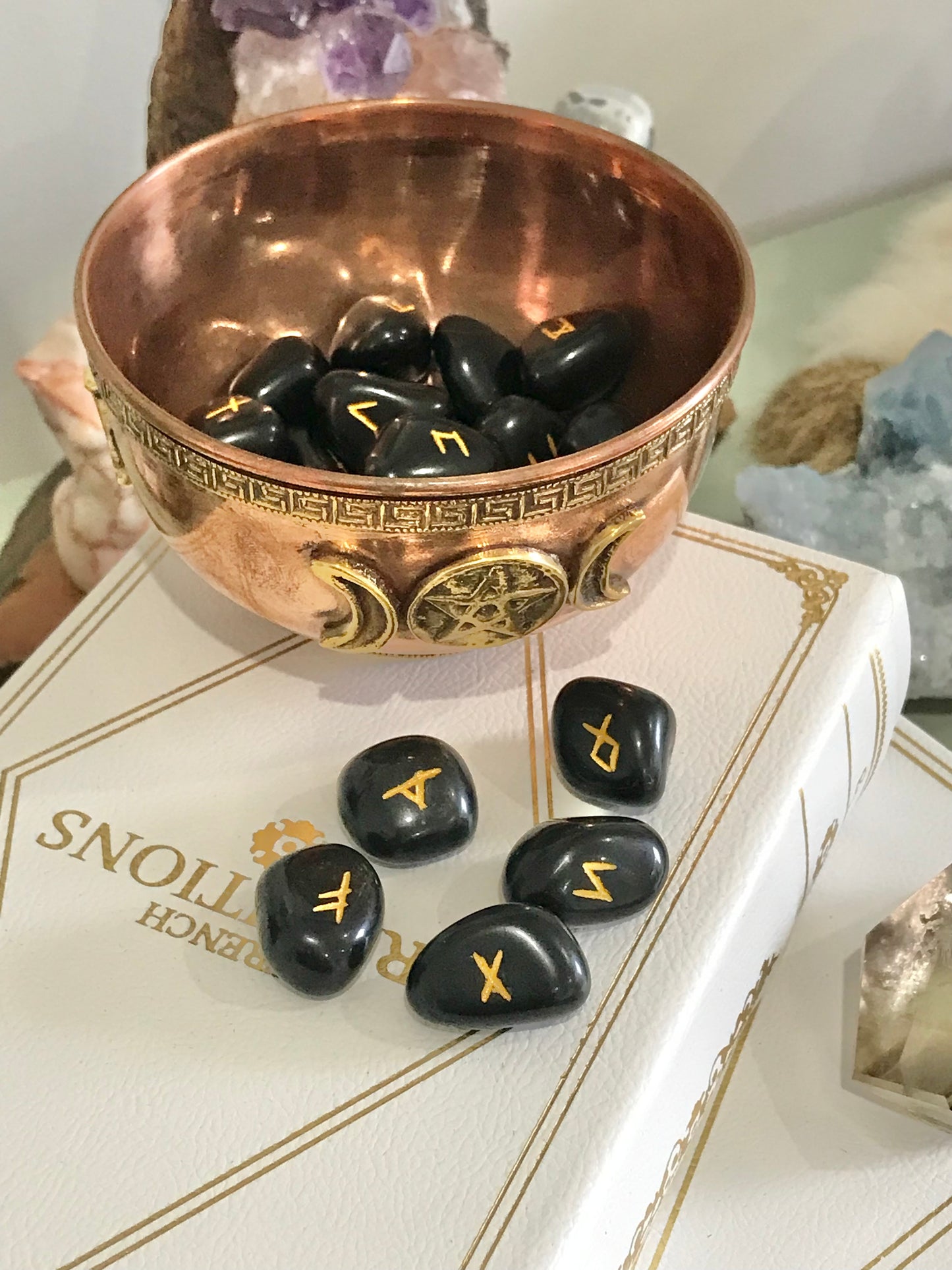 Runes ~ Black Jasper includes organza pouch