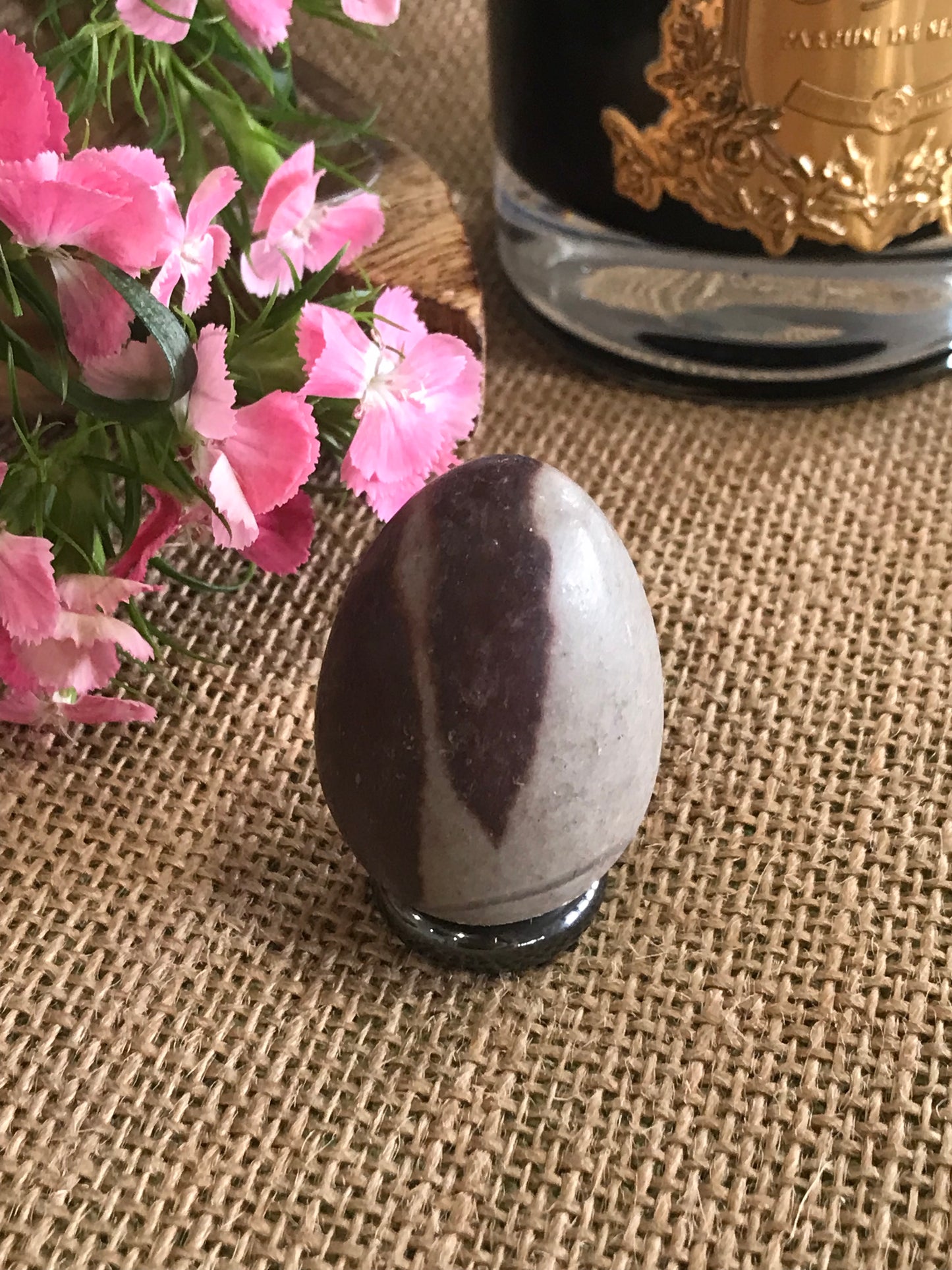 Shiva Narmada Egg includes Hematite Holder