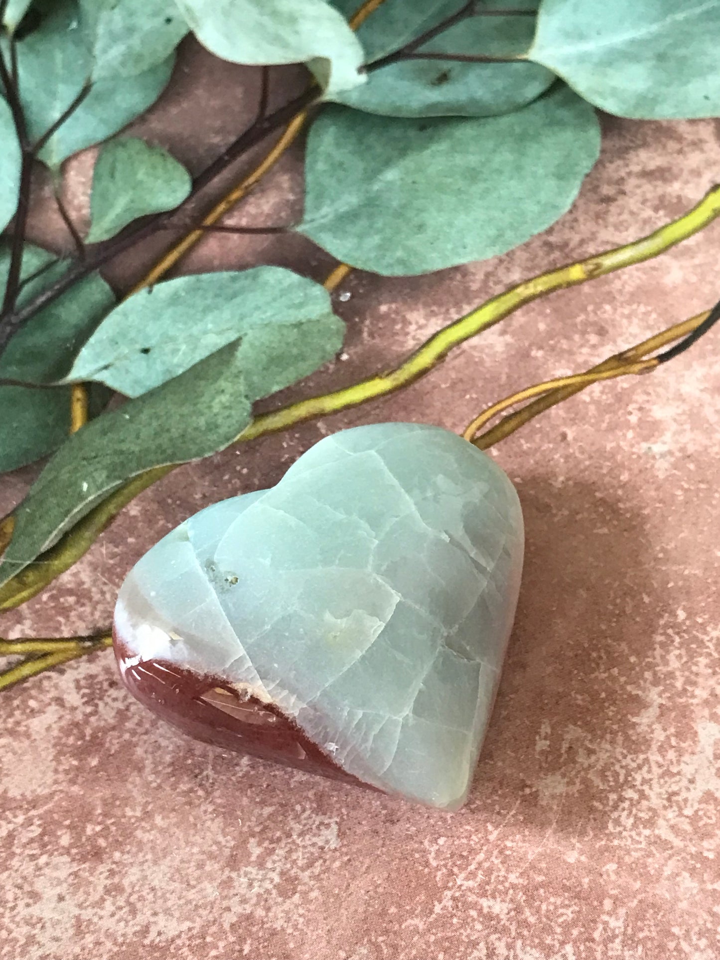 Flower Agate Heart