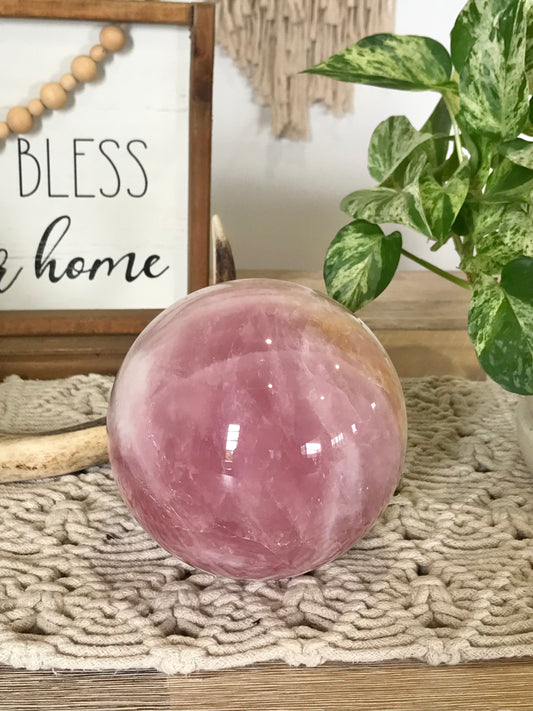 Rose Quartz Sphere ~ 4.5kgs