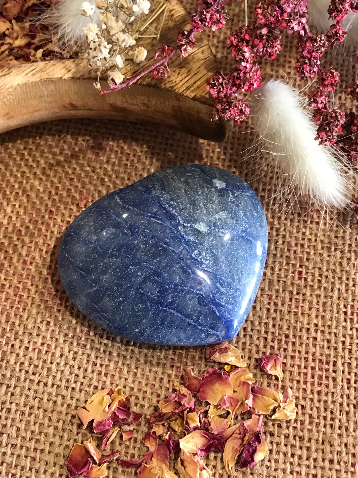 Blue Onyx Heart