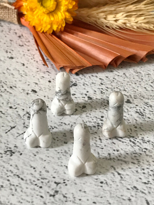 Pecker ~ White Howlite
