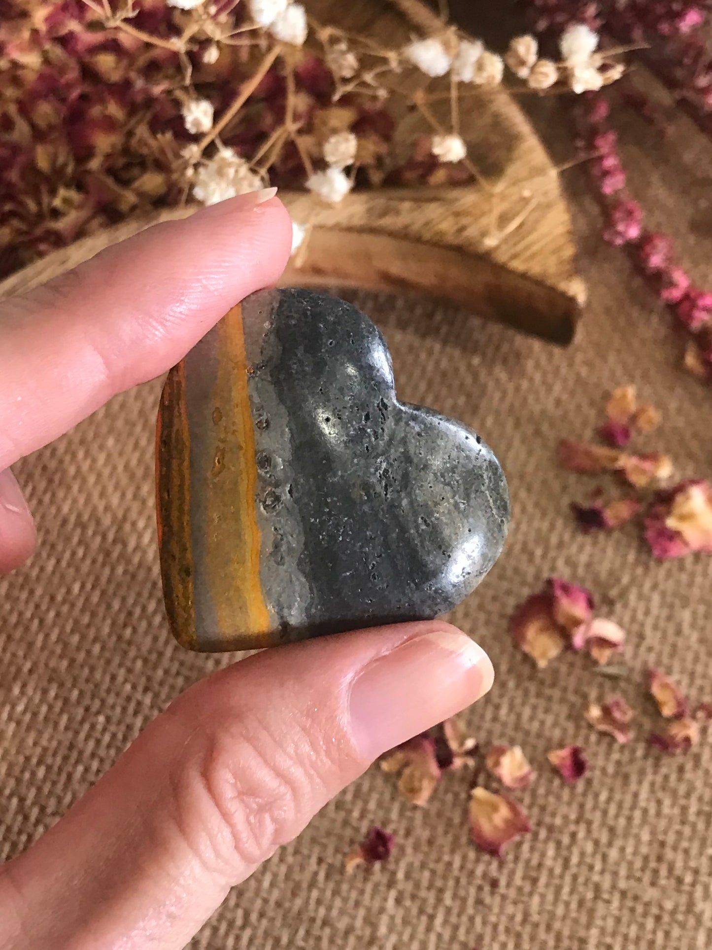 Bumble Bee Jasper Heart