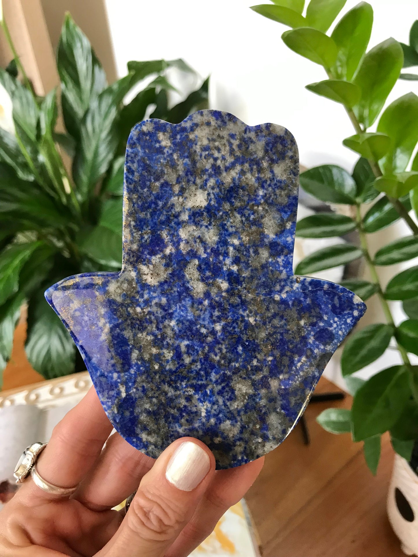 Lapis Lazuli Hamsa Hand