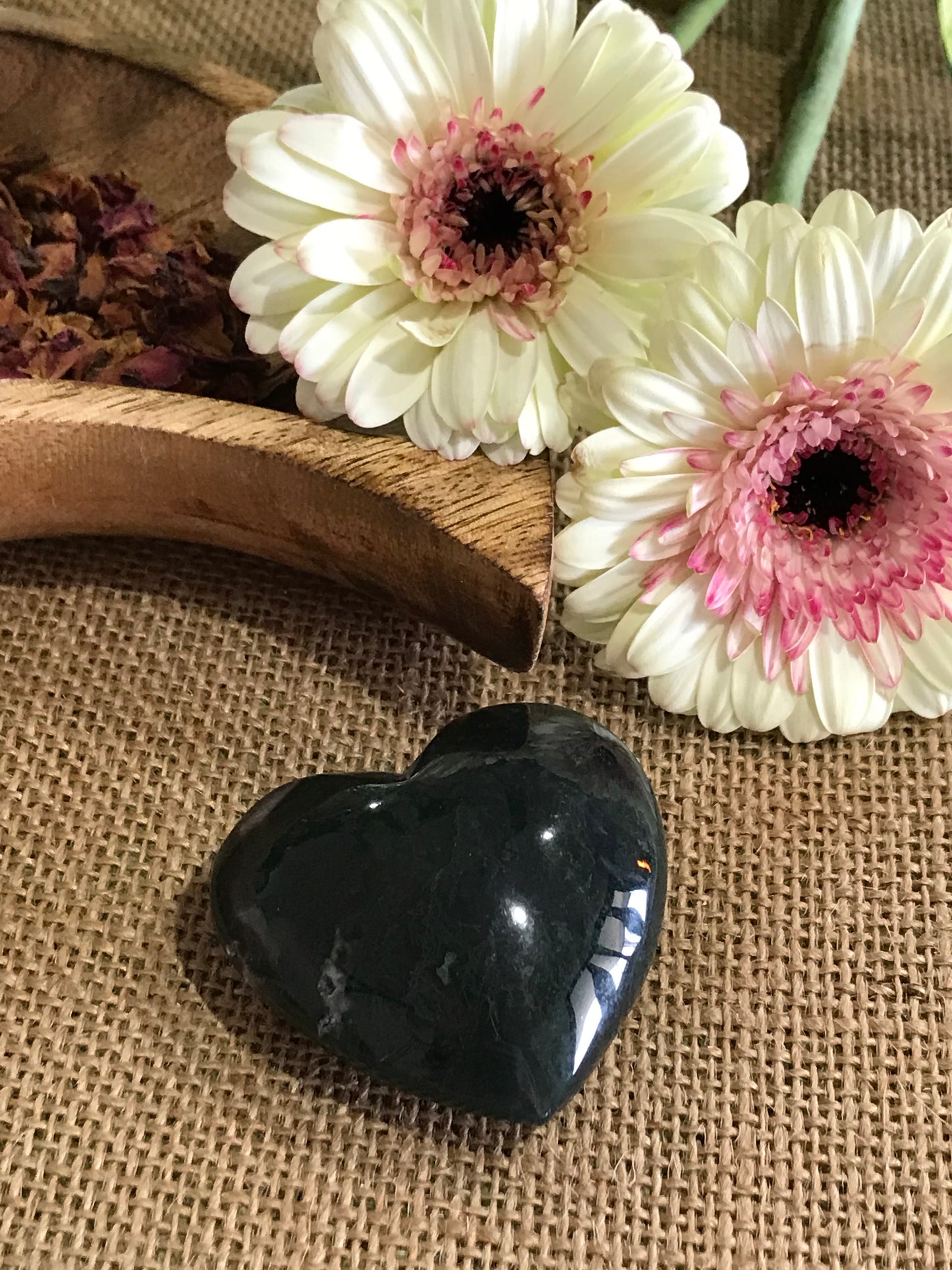 Moss Agate Heart