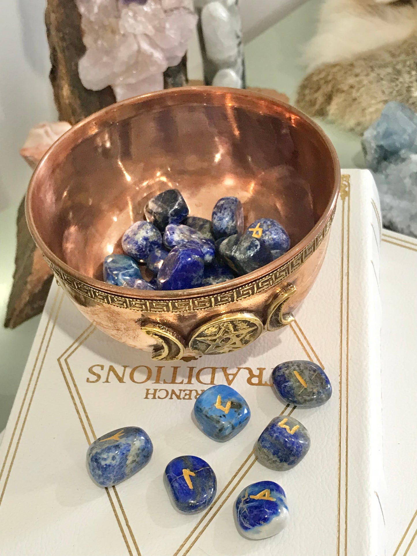 Runes ~ Lapis Lazuli includes organza pouch