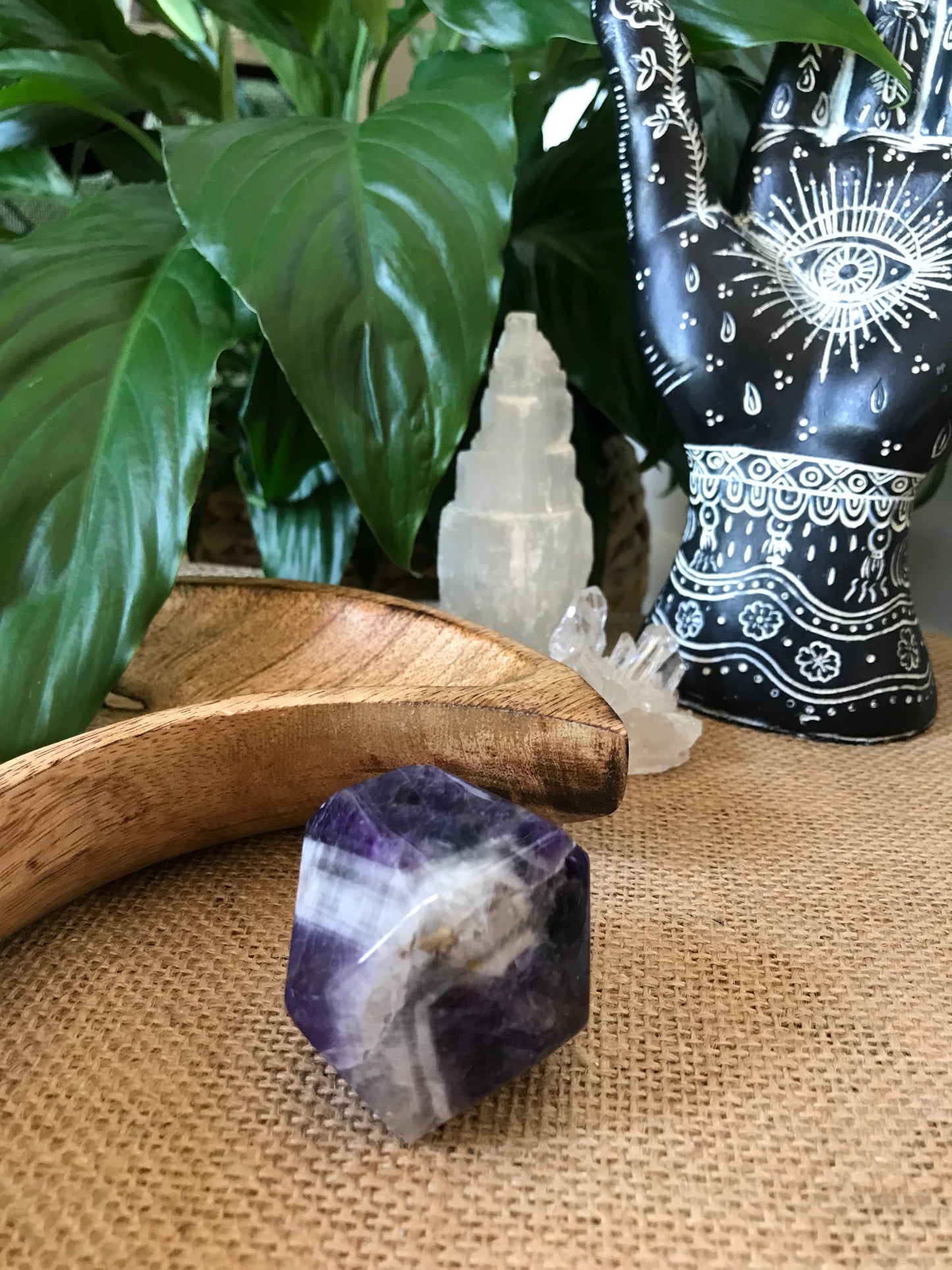 Chevron Dream Amethyst Polished Freeform