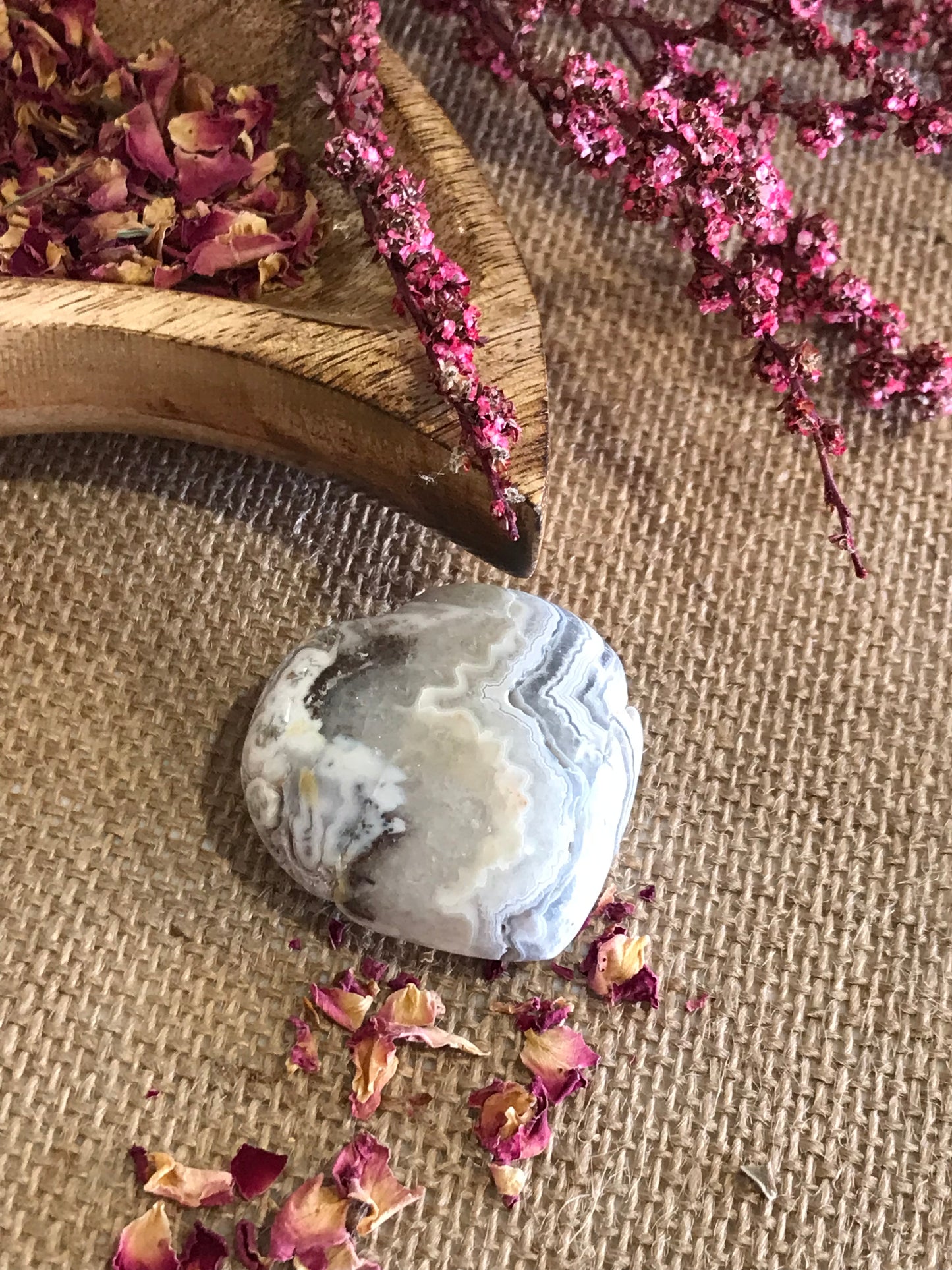 Crazy Lace Agate Heart