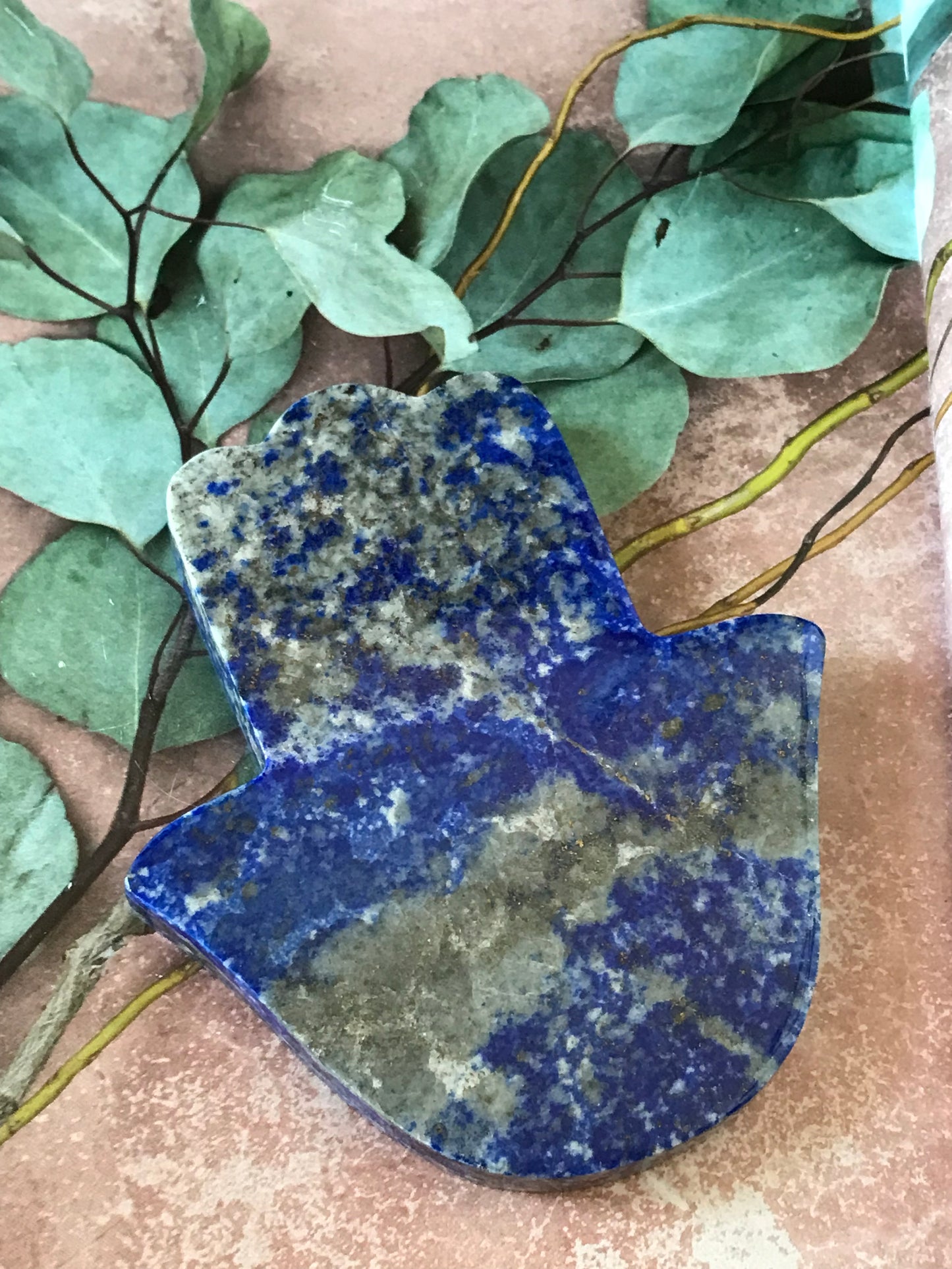 Lapis Lazuli Hamsa Hand