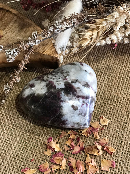 Rubellite Tourmaline Heart