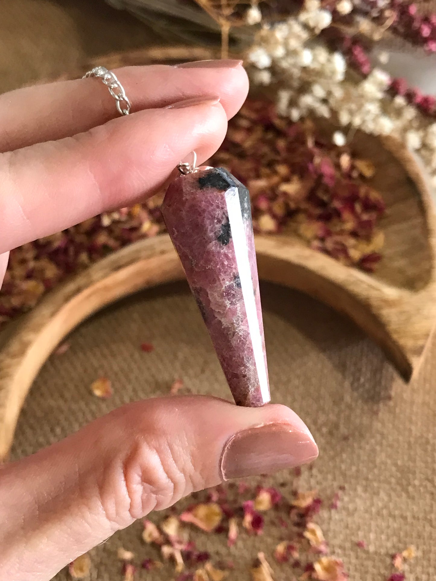 Pendulum ~ Rhodonite