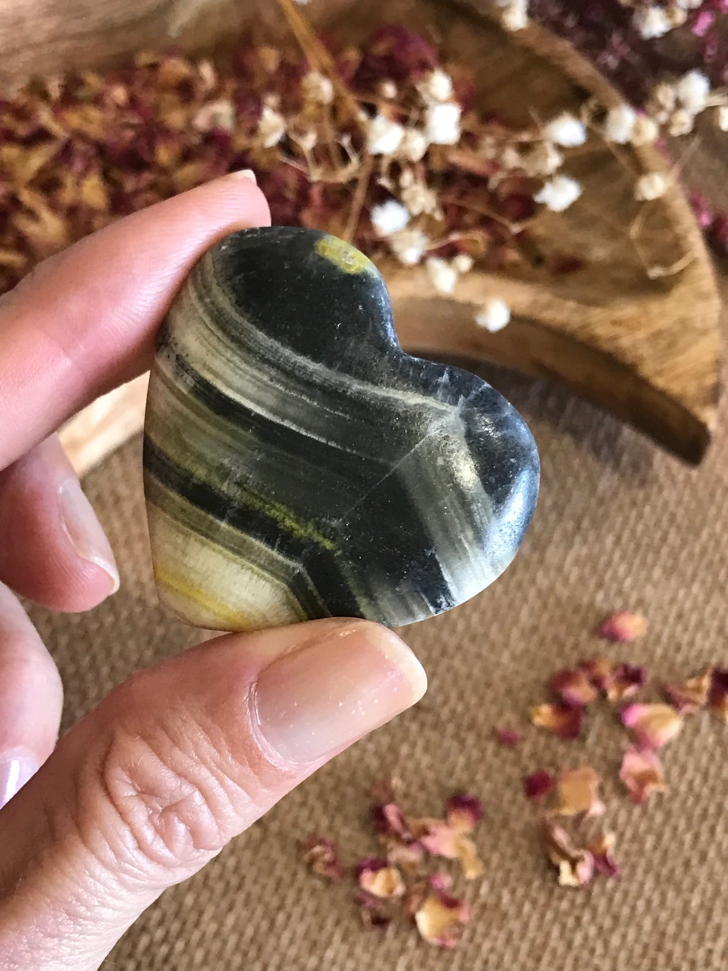 Bumble Bee Jasper Heart