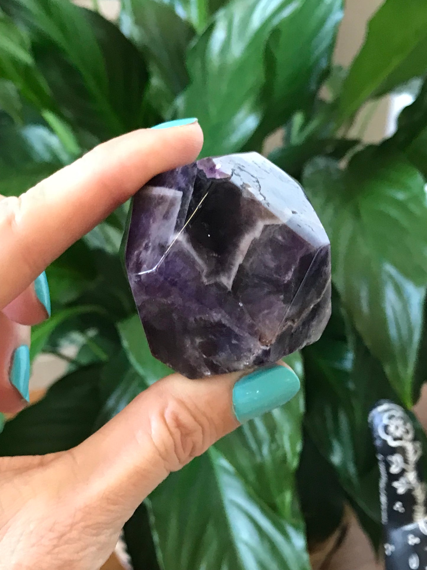 Chevron Dream Amethyst Polished Freeform