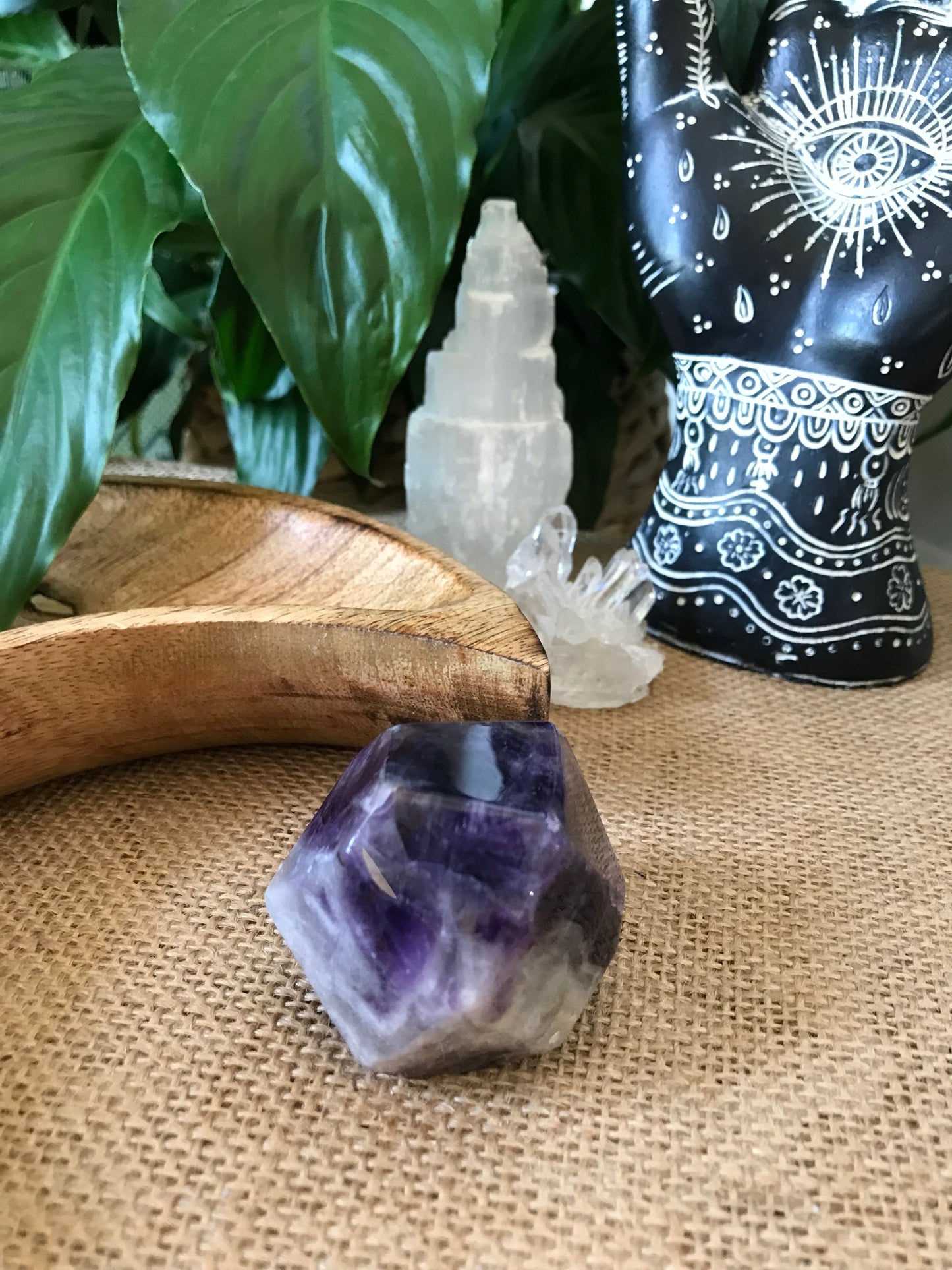 Chevron Dream Amethyst Polished Freeform