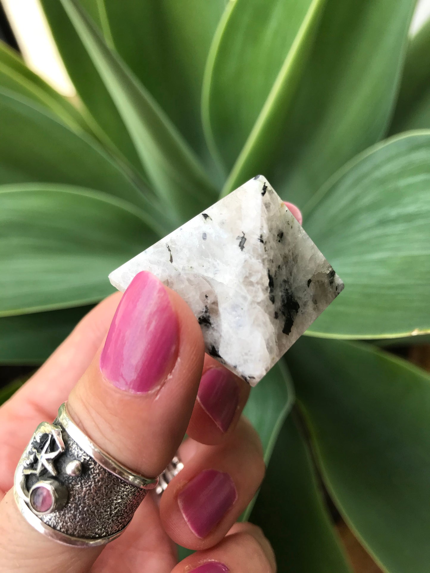 INTUITIVELY CHOSEN ~ Rainbow Moonstone Pyramid