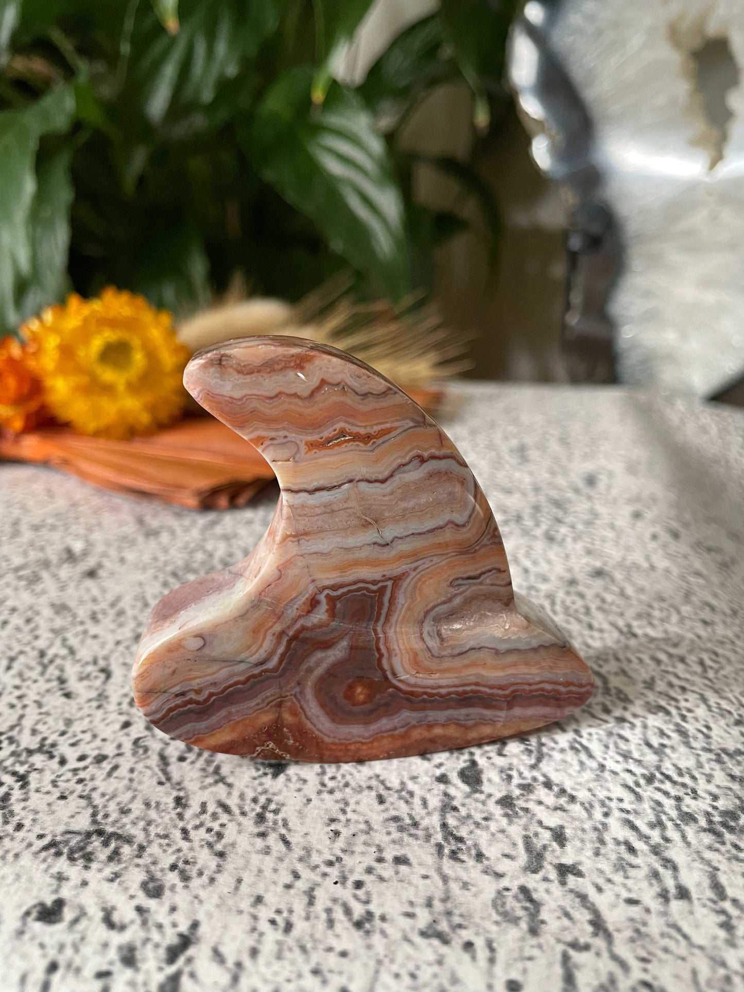 Witch Hat 7 ~ Pink Crazy Lace Agate