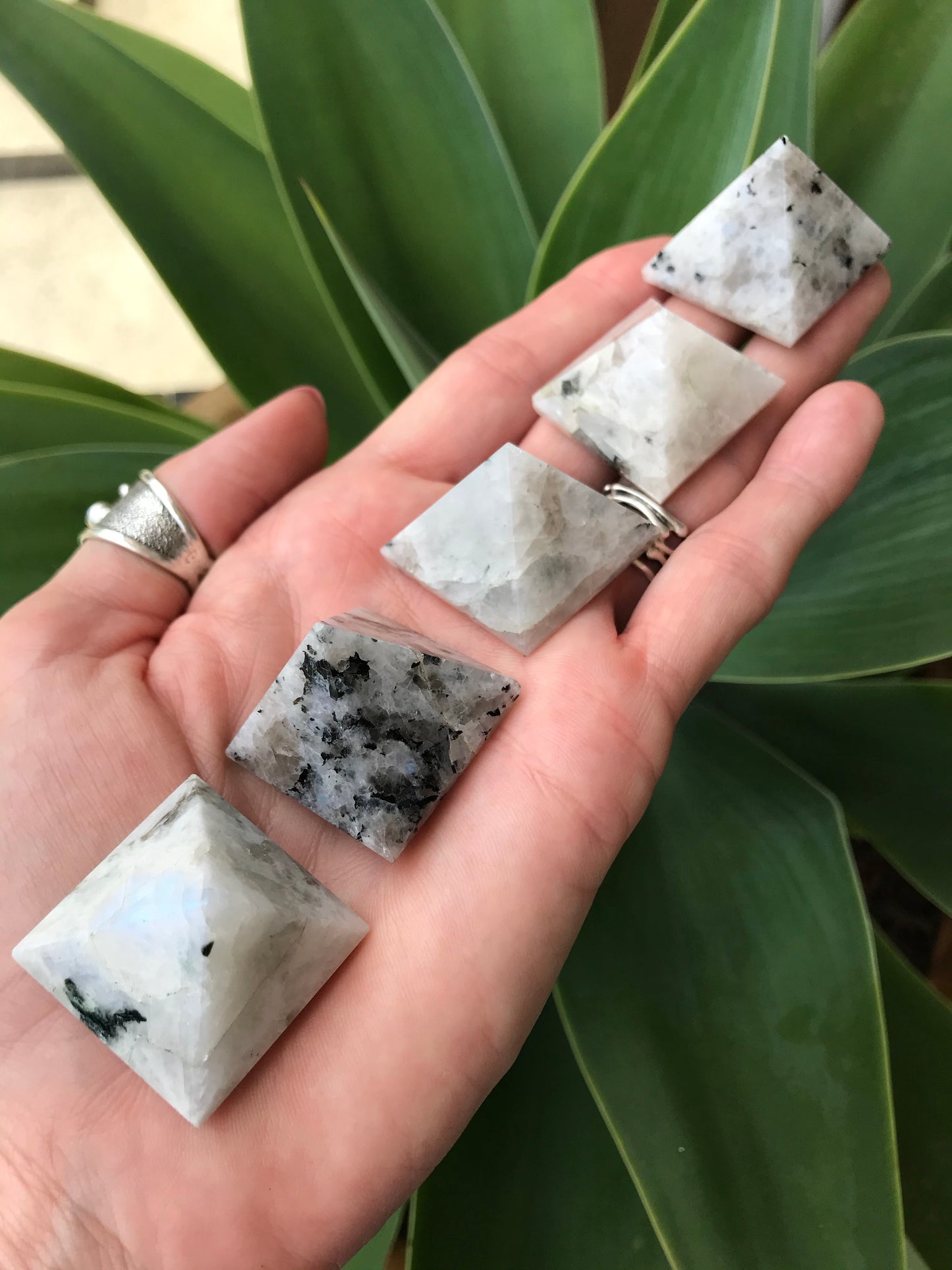 INTUITIVELY CHOSEN ~ Rainbow Moonstone Pyramid