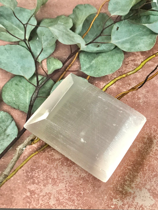 Selenite Charging Plate ~ Square